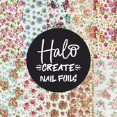 Halo Create Transfer foil "Vintage Bloemen" - 10 stuks in box - Nagel folie - Nail art