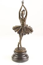 Bronzen beeld - Ballerina - Danseres - 33 cm hoog
