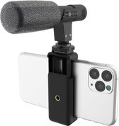 DigiPower Universal Shotgun Microfoon Kit DP-M25 | Smartphone/Camera/Vlog kit, Smartphone houder, Zwart