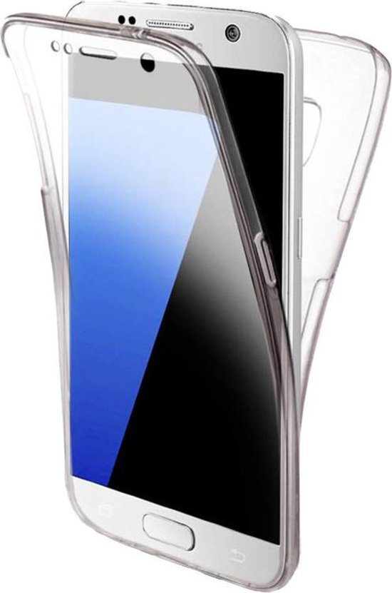 regering calorie Geboorte geven Samsung S7 Hoesje en Screenprotector in 1 - Samsung Galaxy S7 Case 360  graden Transparant | bol.com