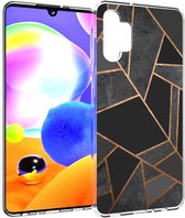 iMoshion Design voor de Samsung Galaxy A32 (5G) hoesje - Grafisch Koper - Zwart / Goud
