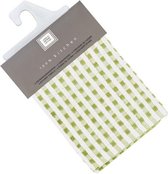 Vaatdoeken set van 6 - Wafel structuur - 32x35 cm - Groen/wit