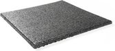 Rubber tegels 25 mm - 0.5 m² (2 tegels van 50 x 50 cm) - Zwart
