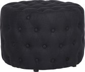 Hocker -  stof - polyester - zwart