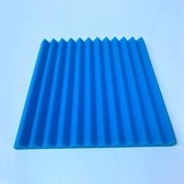 Geluidsisolatie - 1  stuk - Blauw Noppenschuim Wedge - 30 x 30 x 2.5 cm - Akoestisch Studioschuim - Tegen Hoge en Middelhoge Tonen -  Isoleren van Geluid - Studio