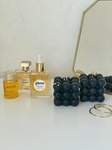 LUCERNAACANDLE      - 2 bubbel kaarsen - handgemaakt - sojawas - zwart