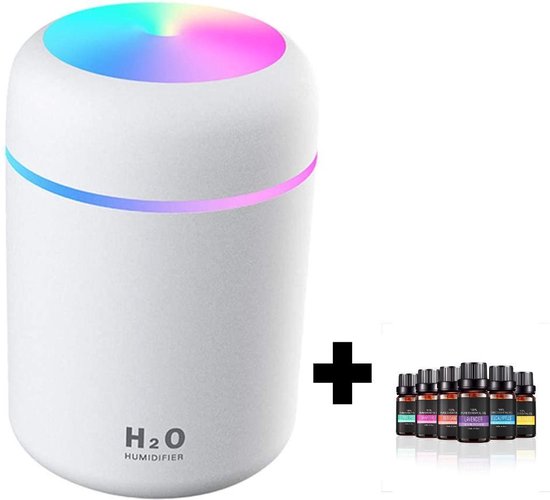 Bol Com Aroma Diffuser 300ml Aromatherapie Geur Verdamper Luchtbevochtiger Met Sfeer En