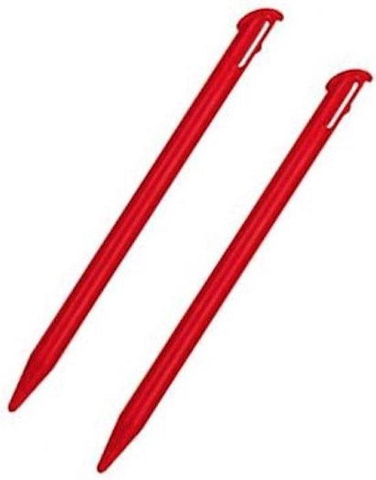 2x Stylus pen geschikt voor New Nintendo 3DS Rood