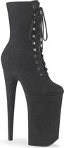 Pleaser Plateau Laarzen, Paaldans schoenen -41 shoes- BEYOND-1020FS Paaldans schoenen Zwart