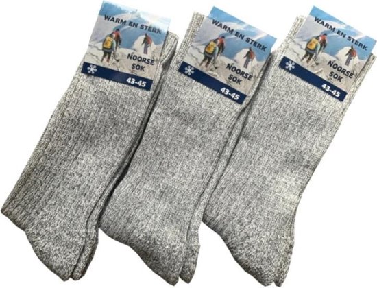 Socke ©/Norweger Geitenwollen Sokken/Maat 43/45/Noorse Sokken/1  Paar/(1-Pack)/Warm & Sterk | bol.com