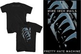 Nine Inch Nails Heren Tshirt -L- Pretty Hate Machine Zwart