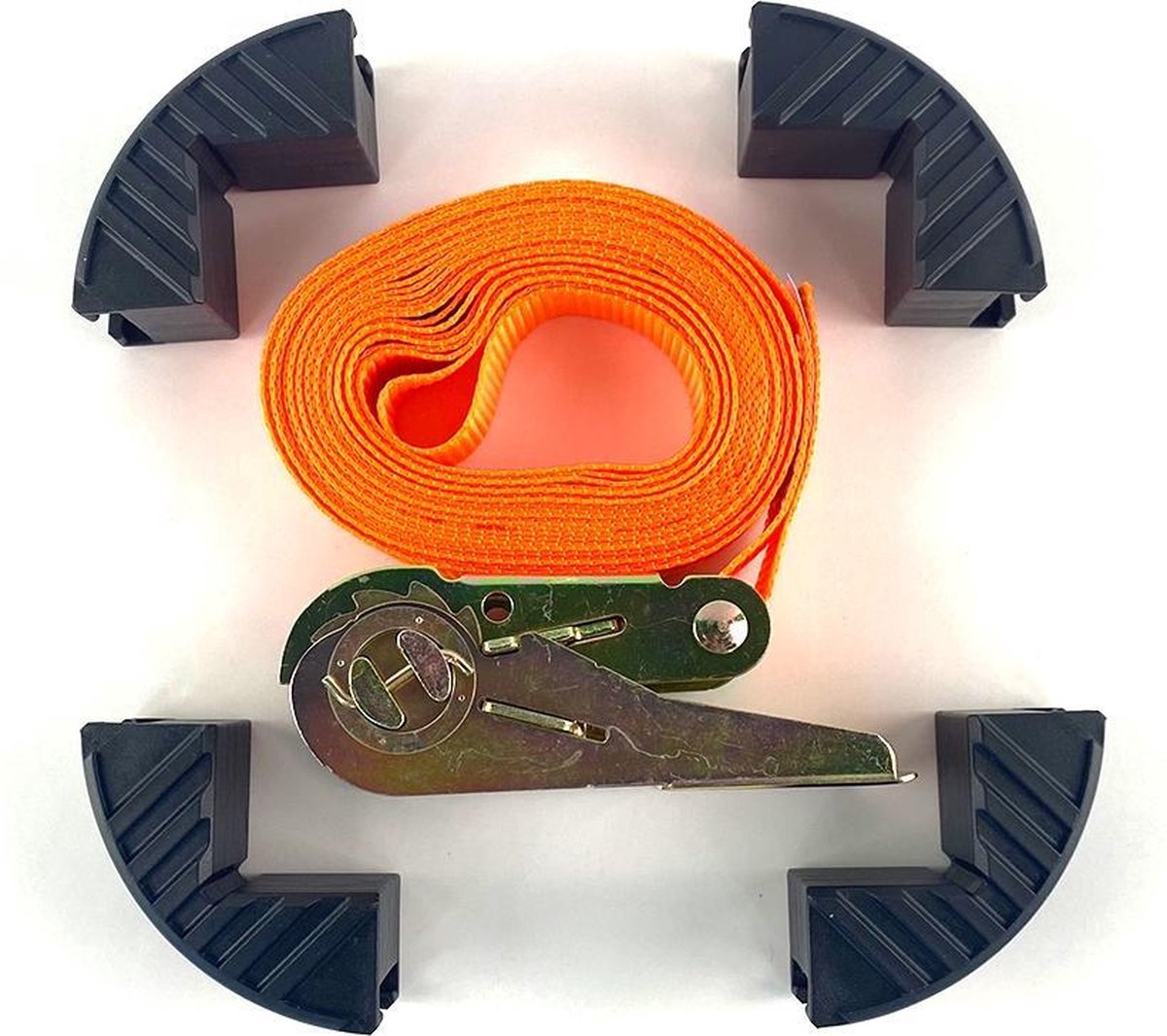 WDMT™ Spanband met Ratel | 5 meter | Oranje Spanband met Ratelsluiting | Spanningskabel | Spandraad