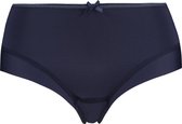 RJ Bodywear Pure Color dames midi brief - donkerblauw - Maat: L