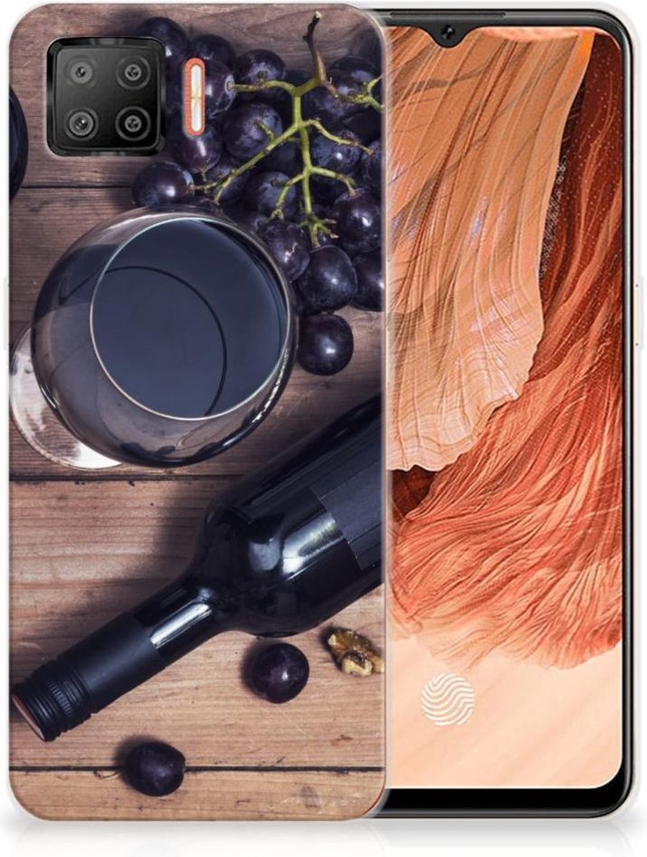 OPPO A73 4G Siliconen Case Wijn