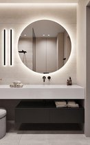 Ronde spiegel - Zonder lijst - Verzilverd - 500 mm x 500 mm - Incl. spiegelmontageset - 4 mm dikte - Passpiegel - Wandspiegel - Badkamerspiegel - Spiegel badkamer - Kappersspiegel