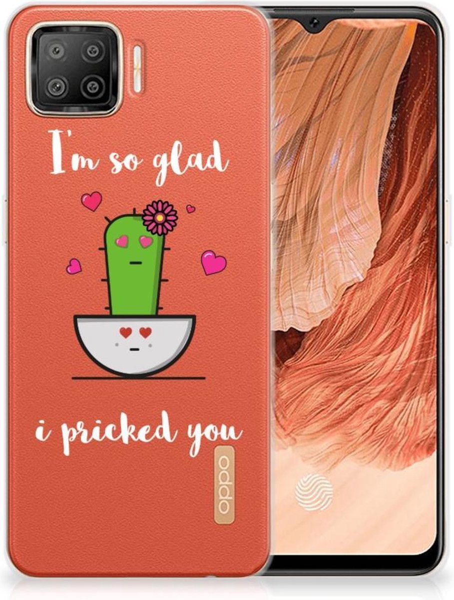 OPPO A73 4G Telefoonhoesje met Naam Cactus Glad