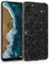 kwmobile hoes voor Huawei Y7 (2019) / Y7 Prime (2019) - backcover voor smartphone - Intense Glitter design - transparant