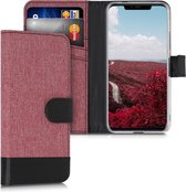 kwmobile telefoonhoesje voor Huawei Mate 20 Pro - Hoesje met pasjeshouder in oudroze / zwart - Case met portemonnee