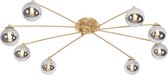 QAZQA athens - Moderne Plafondlamp - 8 lichts - L 1000 mm - Goud/messing - Woonkamer | Slaapkamer | Keuken