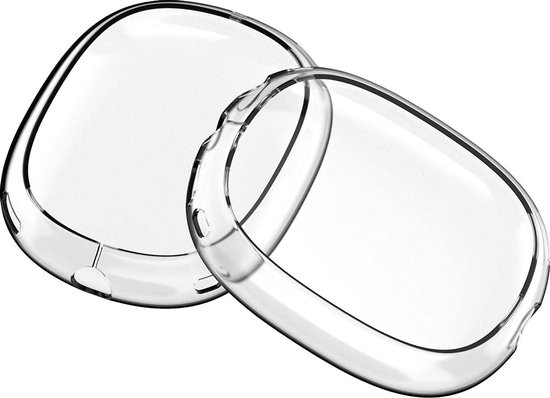 Transparante siliconen hoes voor Airpods Max oorschelpen, set van twee.