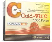 Gold-Vit C 1000 Forte 60 caps, gepatenteerde vitamine C formule van de volgende generatie bevat: PureWay-C® in een verhoogde dosis..