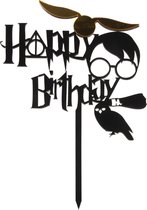 Harry Potter met Snaai - cake flags - taart vlag - taartversiering - taart topper - taart decoratie - decoratie topper