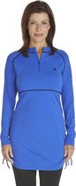 Coolibar - UV-zwemshirt dames - Kobalt blauw - maat XL (44)