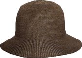 Rigon - Bucket hat voor dames - Suèdekleur - maat M/L (58CM)