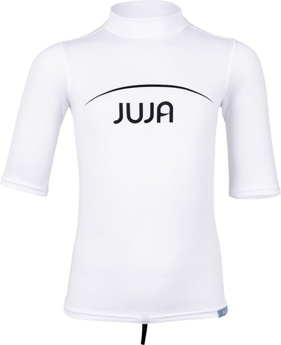 JuJa - UV-zwemshirt korte mouwen kinderen - wit - maat 152-158cm - UPF50+ - UV werende kleding - Duurzame keuze - Geweldige pasvorm