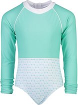 Snapper Rock - UV Badpak Longsleeve voor meisjes - Oceania Sustainable - Aqua