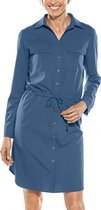 Coolibar - UV Blousejurk voor dames - Napa Travel Tunic - Navy - maat XXL