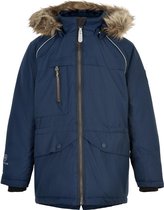 Color Kids - Parka-jas voor kinderen - Nepbont - Donkerblauw - maat 152cm