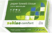 Santino - Comfrot Handdoekenpapier - Vouwhanddoek -  Tissue - W-vouw - 2-laags - 3000 stuks - Voordeelverpakking - Ecologisch