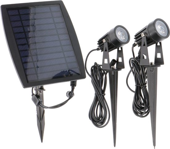 regeren hier kijk in Proventa Longlife Solar LED Tuinspots inclusief zonnepaneel - 2 x LED  grondspot +... | bol.com