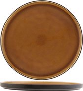 Tallina-Brown - Dessertbord - D21cm - Keramiek - (set van 6)