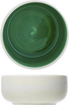 Invertida Ontbijtbol Wit-groen In 13.5cm (set van 6)
