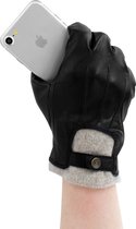 Uunique Lederen Touchscreen Handschoenen - Heren (maat L/XL)
