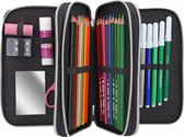 Ylvi & the Minimoomis - Pencil Case with Rainbow & Glitter - Antracit (0410644)