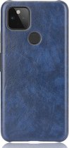 Google Pixel 4a 5G Hoesje - Mobigear - Excellent Serie - Hard Kunststof Backcover - Blauw - Hoesje Geschikt Voor Google Pixel 4a 5G