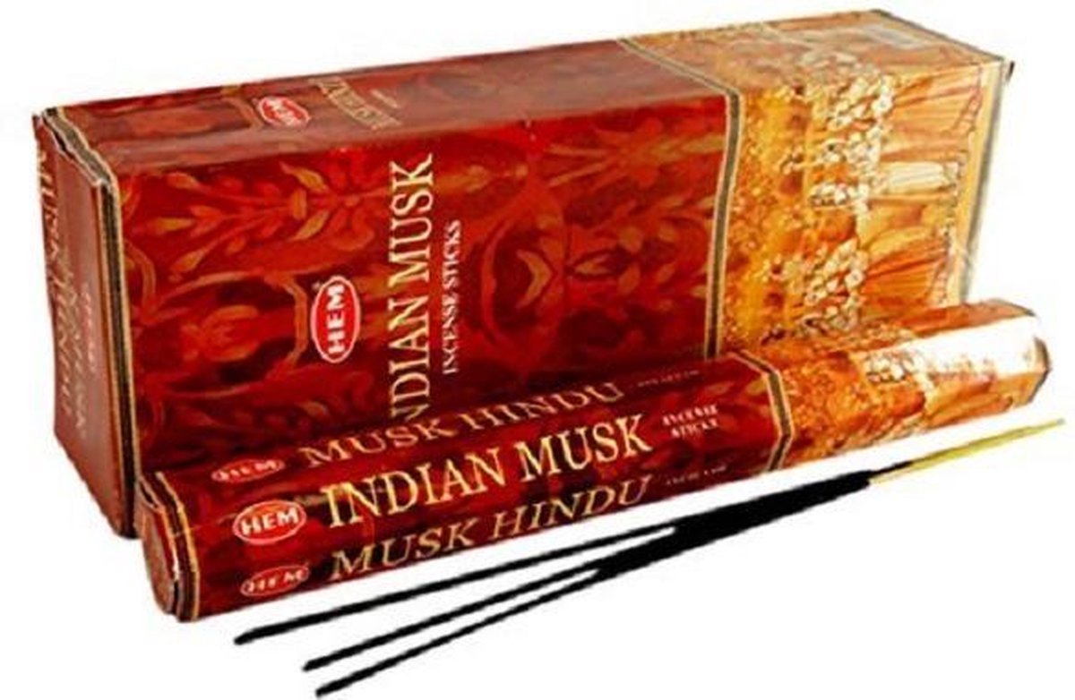 HEM Wierook - Indian Musk - Slof (6 pakjes/120 stokjes)