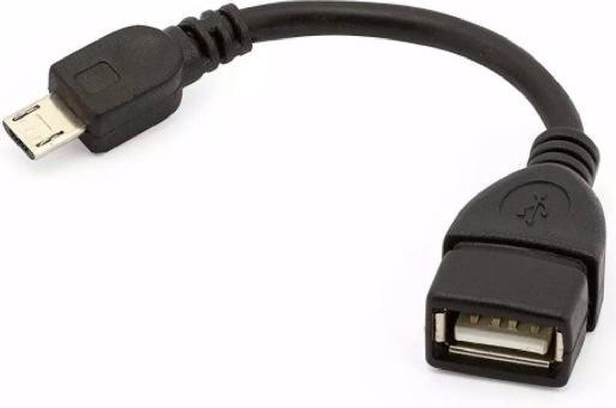 Micro USB male to USB female cable (OTG) - Merkloos