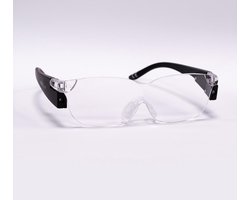 Zoom Vision, Vergrootglas Bril met LED Verlichting - Vergrotende Zoom Loep bril – Hobbybril – Leesbril