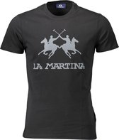 La Martina T-shirt Zwart M Heren