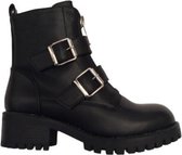 Dames schoen met gesp  Black maat 39