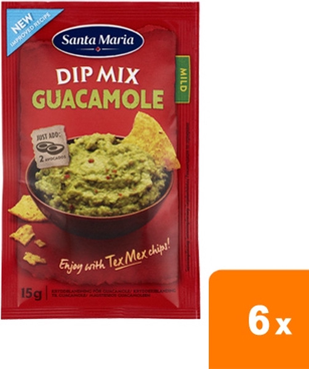 Santa Maria Dip Mix Guacamole 6x 15g