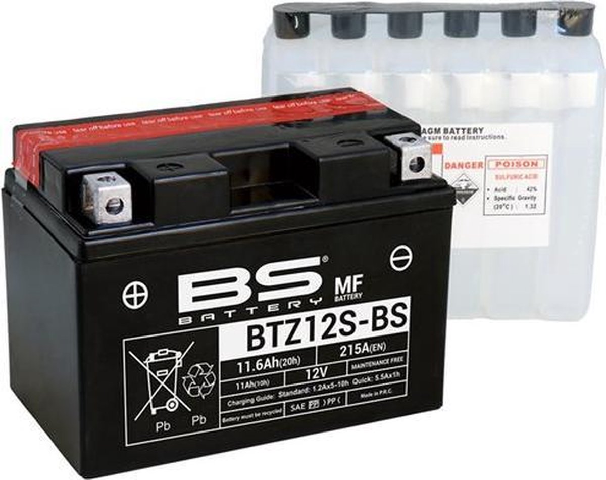 Bs Battery Btz12S-Bs / Ytz12S-Bs Accu