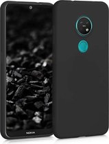 Nokia 7.2 hoesje zwart siliconen case hoes cover hoesjes