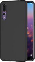 Huawei P20 Pro hoesje zwart siliconen case hoes cover hoesjes