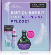 John Frieda magical lightness shampoo 250 ml, Magical lightness leave-in cream, 100 ml, 1x gratis Miracle Drop haarbehandeling, 25 ml. Haarverzorging geschenkset