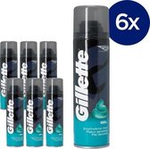 Gel de rasage Gillette - Peau sensible - Pack économique - 6 x 200 ml